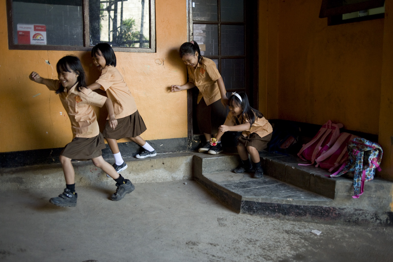 SOS children going to school Jakarta